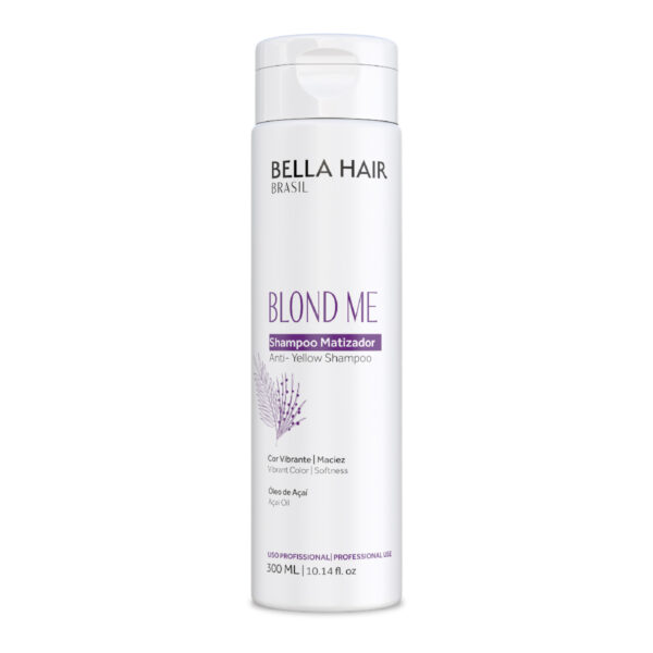 Shampoo Matizador Blond Me Bella Hair Brasil 300ml
