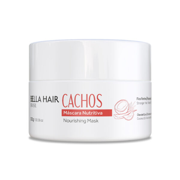 Mascara Nutritiva Cachos Bella Hair Brasil 300g