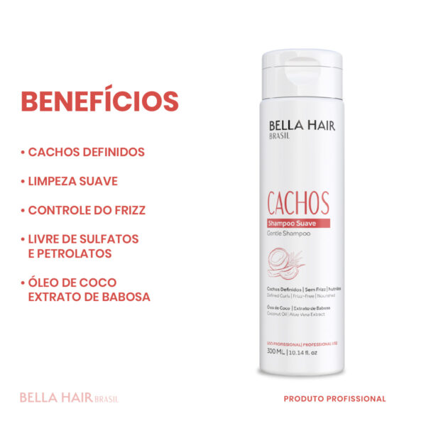 Linha Cachos, KIT: Shampoo, Máscara E Ativador de Cachos BH - Imagem 2