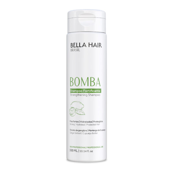 Shampoo Fortificante Bomba Bella Hair Brasil 300ml